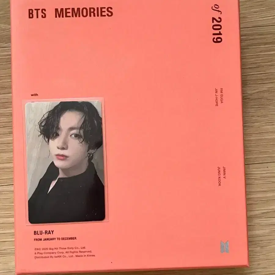 Bangtan BTS 2019 Blu-ray Jungkook photocard poca full box full set