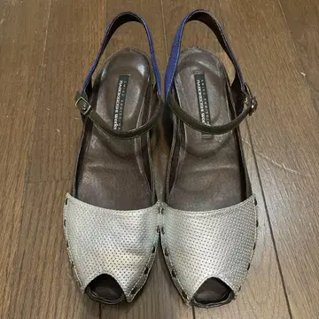 실버 네이비 오픈토 샌들 라보키고시 웍스 23