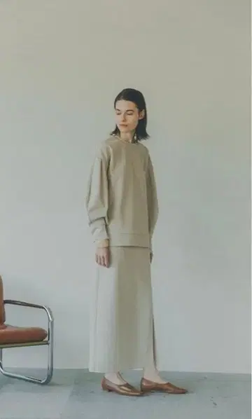 CLANE 컬러 벌키 저지 세트 업