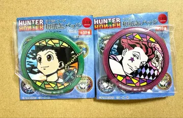 HUNTER x HUNTER 키리의 시리즈 와시 캔뱃지 곤 히소카 세트