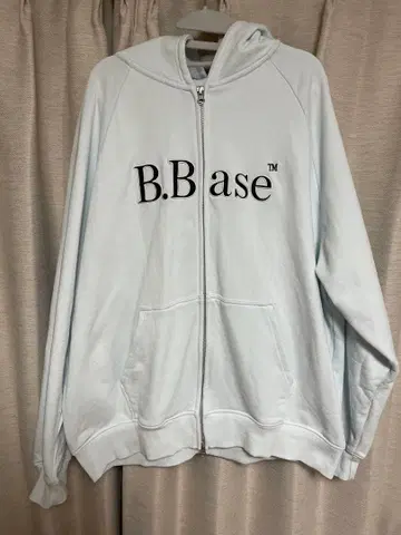 B.Base 풀 집업 후드티 라이트 블루