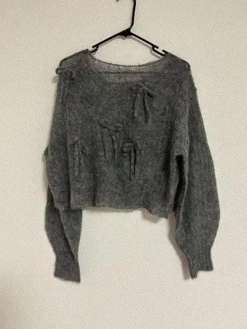 메리제니 시스루 ribbon 니트