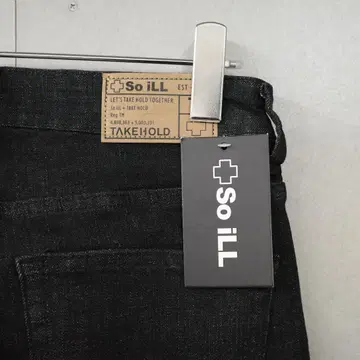SoiLL 블랙 데님 클라이밍 팬츠