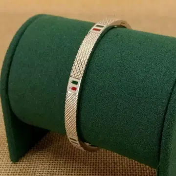 빈티지 실버 오픈 뱅글 팔찌 심플 레트로