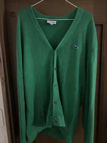 Lacoste 그린 가디건