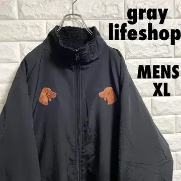 새상품급 gray lifeshop 나일론 보아 자켓 리버서블 XL