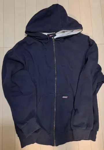 Dickies 네이비 집업 후드티