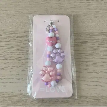 이코럽 의상 모티브 비즈 스트랩 고양이 의상