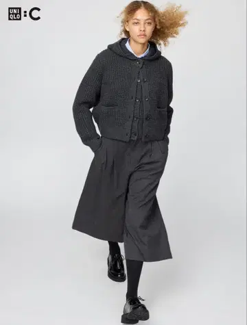 UNIQLO :C 큐롯 다크 그레이 XL 기장 짧음