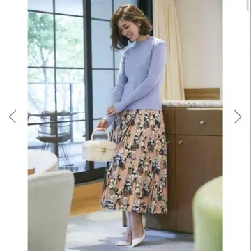 꽃무늬 플리츠 스커트 세븐텐 바이 미호 카와히토 케이타 마루야마