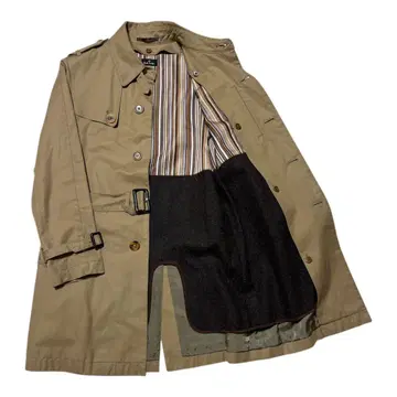 PS 폴스미스 트렌치코트 캐시미어 혼방 미사용 라이너 포함 M 베이지