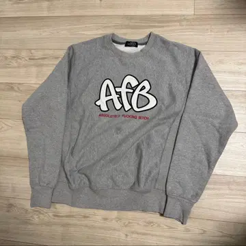AFB 그레이 맨투맨 트레이닝복