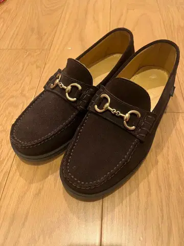 파라부트 비트 로퍼 브라운 스웨이드 7.5