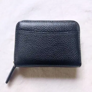 [ 새상품 ] 소가죽 지갑 카드 케이스 컴팩트 가죽 블랙 심플