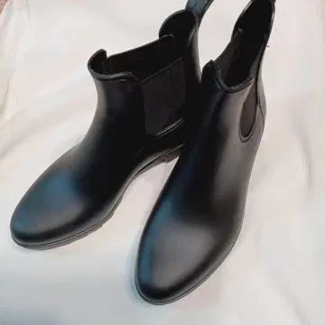 블랙 장화 레인부츠