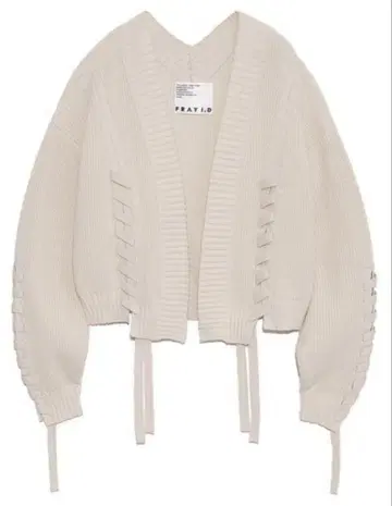 FRAY I.D 레이스업 케이블 가디건