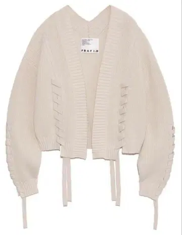 FRAY I.D 레이스업 케이블 가디건