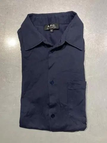 A.P.C. 아페쎄 NAVY 네이비 반팔 셔츠 XS