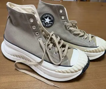 미사용 CONVERSE 베이지 하이컷 통굽 26cm
