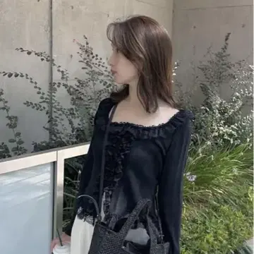 SNIDEL 프릴 니트 풀오버