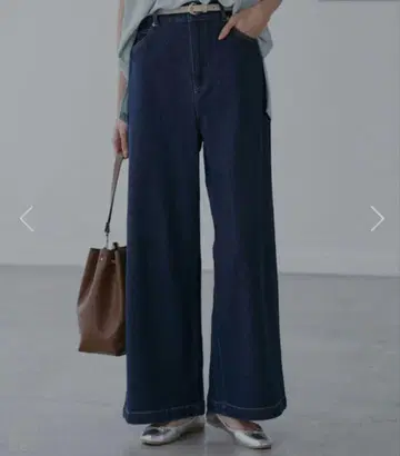 [ 허리 혁명 데님 ] 허리 쉐이프 데님 와이드 팬츠