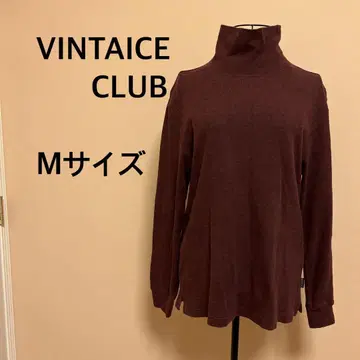 VINTAICE CLUB/여성용/긴팔/터틀넥/홍차