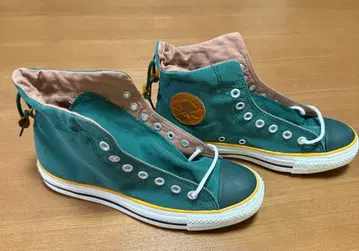 ALL STAR 그린 하이컷 스니커즈 25.5cm