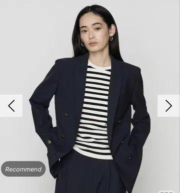 잡지 게재 코모사 코모사 플라티나 네이비 자켓