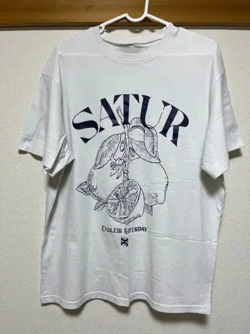 SATUR 레몬 프린트 T셔츠 S