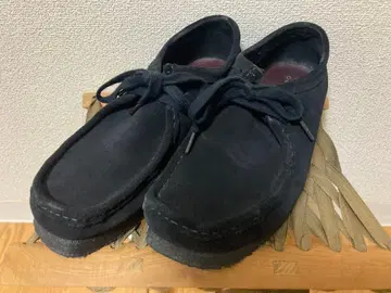 CLARKS 클락스 왈라비 26.0 블랙 스웨이드