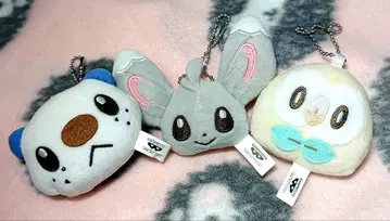 포켓몬스터 볼체인 달린 페이스 봉제 인형 3개