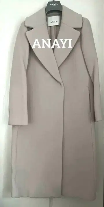 새상품 아나이 코트 캐시미어 울 코트 롱 코트 베이지