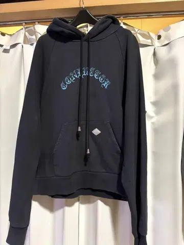 el conductorH 풀오버 후드티 아치 로고 뇌 블랙 L