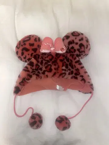 디즈니 팬캡 미니 레오파드 무늬