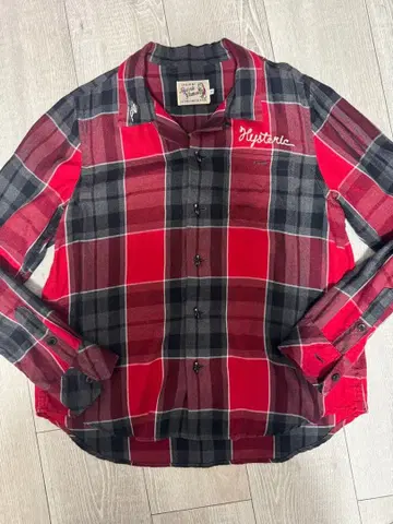 Hysteric Glamour 체크 무늬 긴팔 y2k 헤이세이 00s