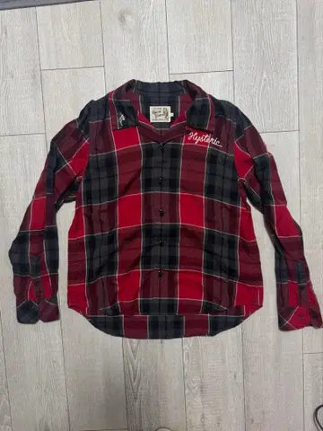 Hysteric Glamour 체크 무늬 긴팔 y2k 헤이세이 00s