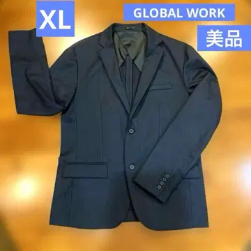 GLOBAL WORK 테일러드 자켓 다크 블루 칼리맨 새상품급