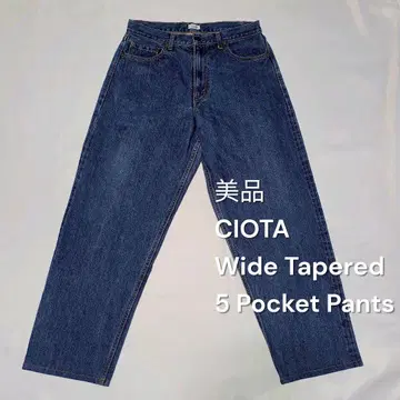 CIOTA Wide Tapered 5 Pocket Pants 데님 32