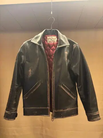 칼리 호스 가죽 자켓 블랙 S