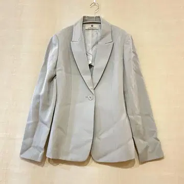 라이트 그레이 스트라이프 테일러드 자켓