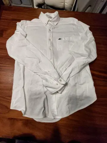 LACOSTE 화이트 긴팔 셔츠 S 사이즈
