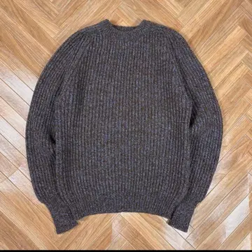 90s 영국제 엘엘빈 스웨터 버진 울 니트 브라운