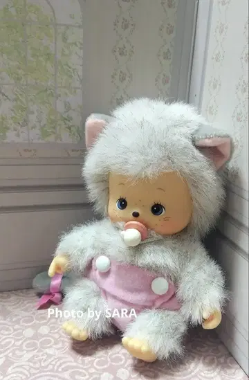 초 레어 몽치치 베비치치 고양이 냐무 세키구치 봉제 인형