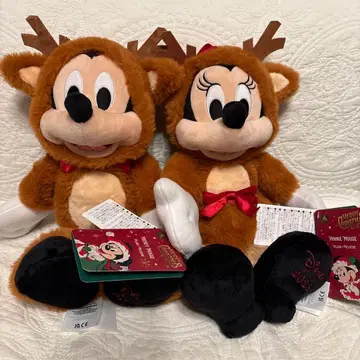 미키 미니 봉제 인형 크리스마스 2025 루돌프 디즈니