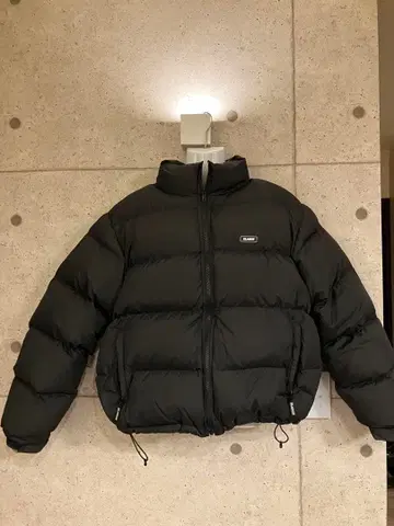 XLARGE 블랙 다운 자켓 숏 기장