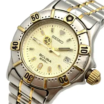 작동 세이코 스큐버 손목시계 쿼츠 여성용 7N85-0040
