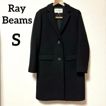 RayBEAMS 블랙 멜톤 체스터 코트 S 사이즈 울 레이빔즈