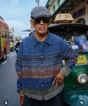 story mfg Sundae Jacket - Indigo Blanket