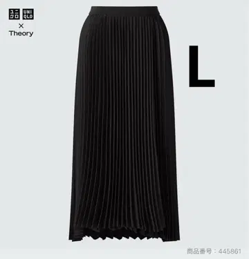UNIQLO x Theory 플리츠 랩스커트 L 445861 띠어리
