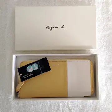 미사용 agnis b VOYAGE 에네스베 롱 지갑 장지갑